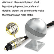 EMK HB/A6.0 SPDIF Interface Digital High-Definition Audio Optical Fiber Cable, Length: 5m(Black White Net)