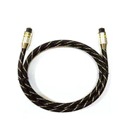 EMK HB/A6.0 SPDIF Interface Digital High-Definition Audio Optical Fiber Cable, Length: 10m(Black White Net)