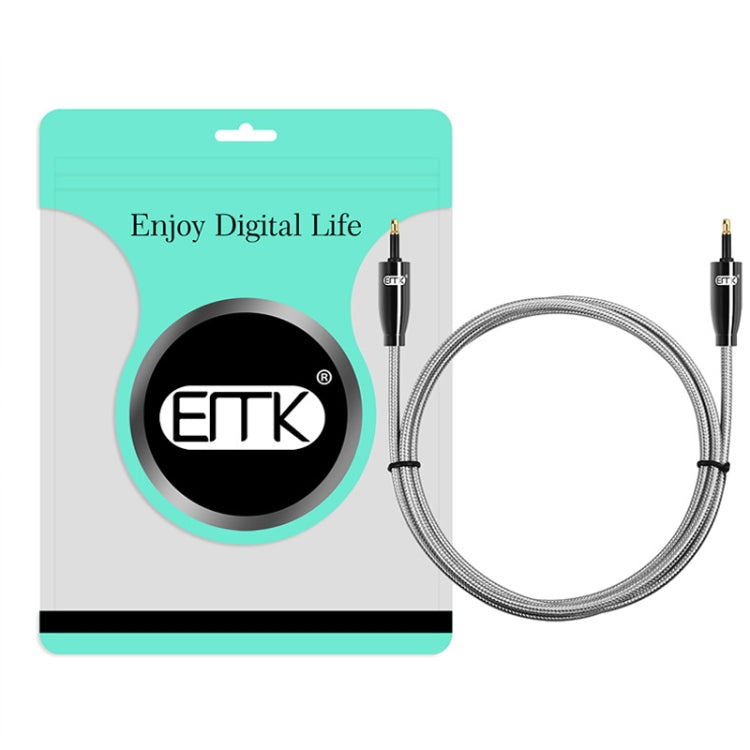 EMK QH4.0 Mini Toslink 3.5mm Interface SPDIF Audio Fiber Optical, Length: 5m(Black) - Audio Optical Cables by EMK | Online Shopping South Africa | PMC Jewellery | Buy Now Pay Later Mobicred