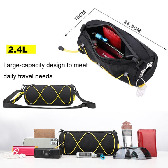 Rhinowalk RK9103 2.4L Outdoor Sports Cycling Front Bag Bicycle Water-resistant Handlebar Bag(Gray)