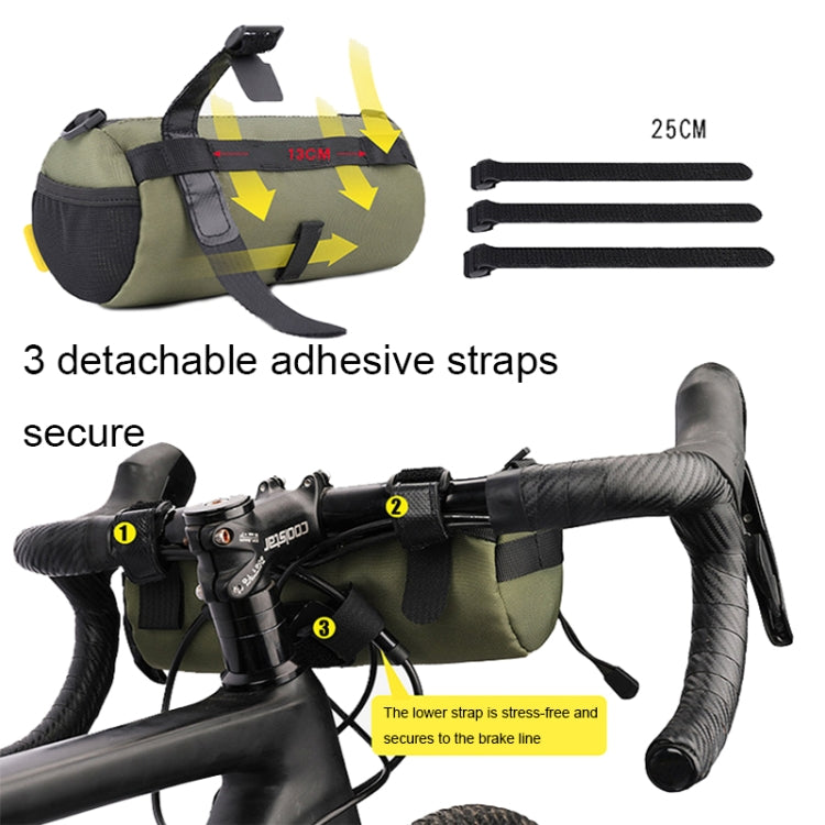 Rhinowalk RK9103 2.4L Outdoor Sports Cycling Front Bag Bicycle Water-resistant Handlebar Bag(Green)