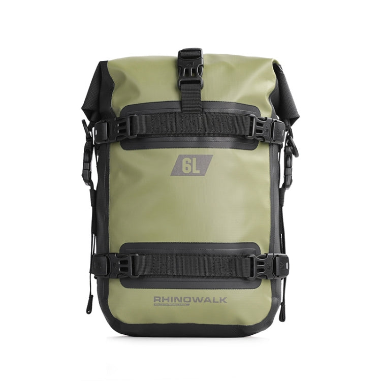 Rhinowalk MT2206 6L Waterproof Motorcycle Bumper Bag Outdoor Riding Bag(Green) - free shipping - PMC Jewellery - Order now!
