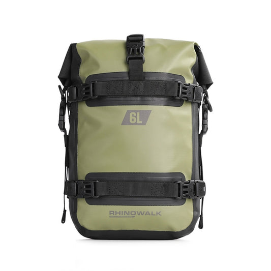 Rhinowalk MT2206 6L Waterproof Motorcycle Bumper Bag Outdoor Riding Bag(Green) - free shipping - PMC Jewellery - Order now!
