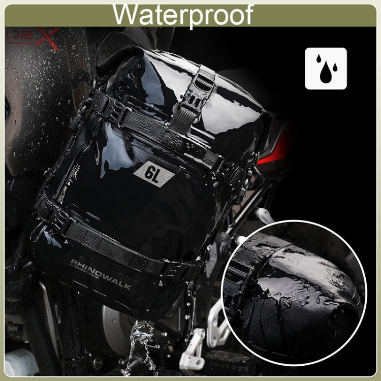 Rhinowalk MT2206 6L Waterproof Motorcycle Bumper Bag Outdoor Riding Bag(Green) - free shipping - PMC Jewellery - Order now!