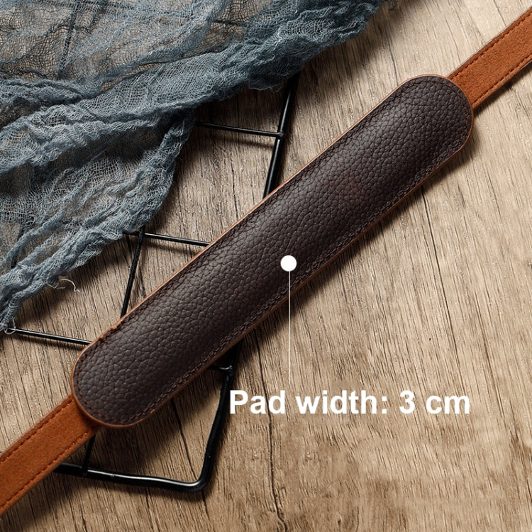 Outdoor Photography Cowhide Leather Camera Shoulder Hanging Neck Winding Strap, Spec: Split Leather (Black) - Camera Strap by PMC TechLife | Online Shopping South Africa | PMC TechLife | Buy Now Pay Later Mobicred