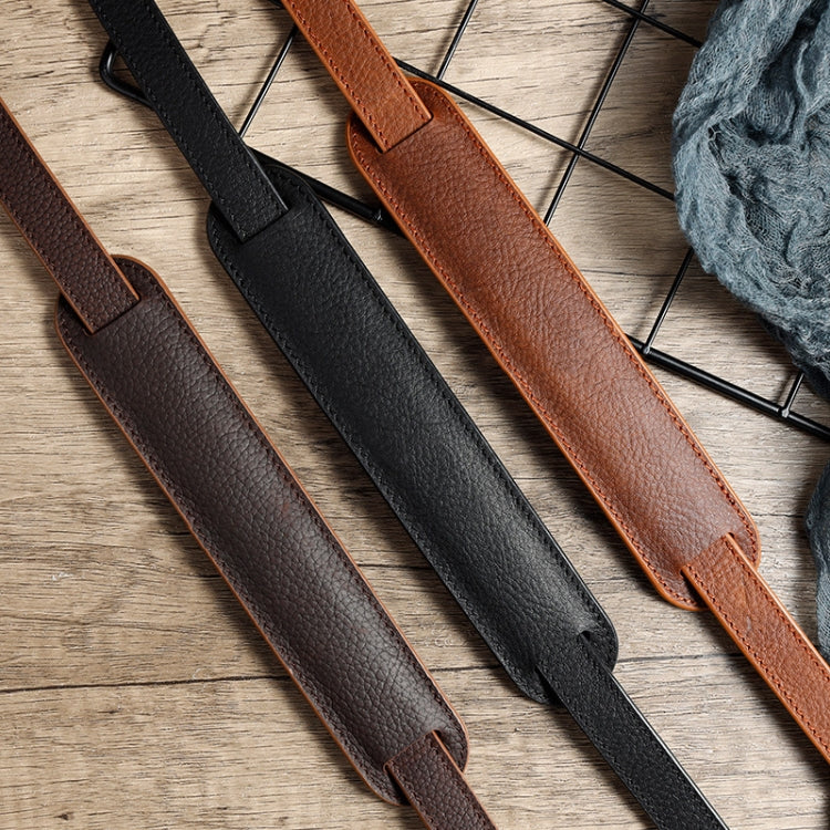 Outdoor Photography Cowhide Leather Camera Shoulder Hanging Neck Winding Strap, Spec: Pure Leather (Black) - Camera Strap by PMC TechLife | Online Shopping South Africa | PMC TechLife | Buy Now Pay Later Mobicred