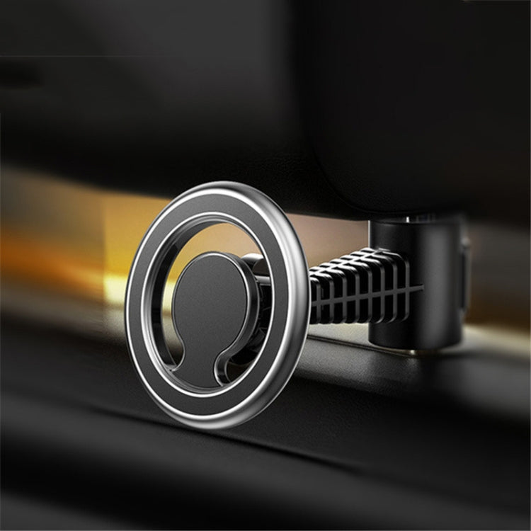 D19 Car Magnetic Mobile Phone Holder Rotatable Metal Navigation Bracket, Spec: Seat (Silver) - Universal Car Holders by PMc TechLife | Online Shopping South Africa | PMc TechLife | Buy Now Pay Later Mobicred