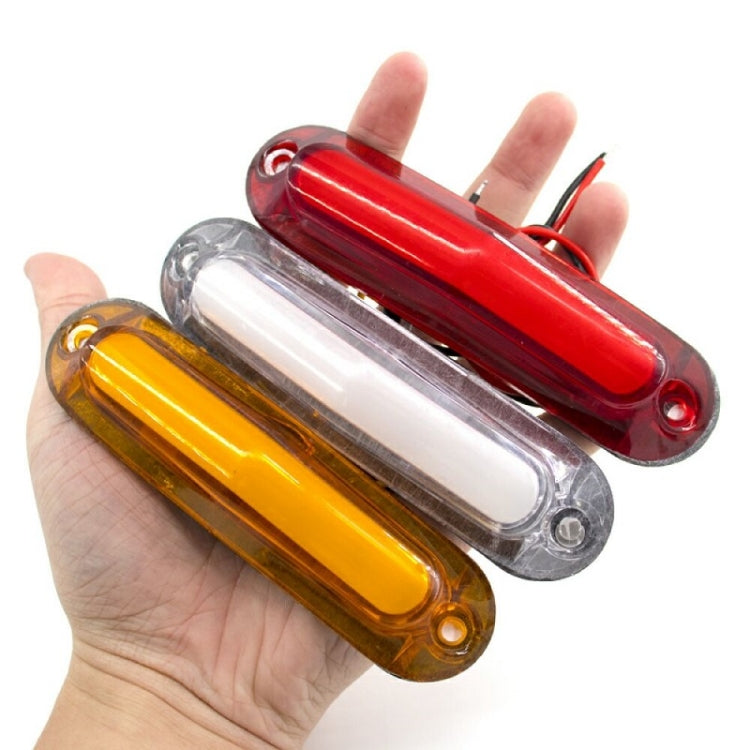 4pcs MK-162 6LED Light Guide Side Light 10-30V Trailer Side Tail Light(Yellow) - Warning Lights by PMC TechLife | Online Shopping South Africa | PMC TechLife | Buy Now Pay Later Mobicred