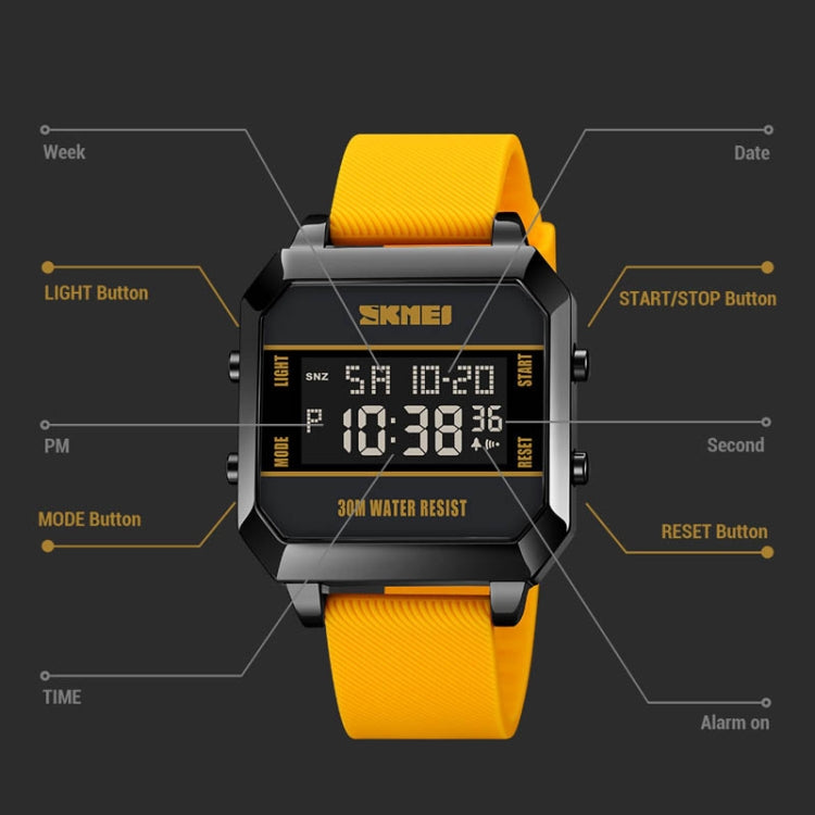 SKMEI 1848 Fashion Multifunctional Student Sports Waterproof Men Watch(Black) - free shipping - PMC TechLife - Order now!