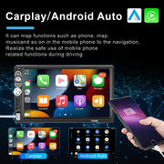 A3061 7 Inches MP5 Bluetooth Player Universal Wired CarPlay Reversing Image Integrated, Style: Standard+4 Lights Camera