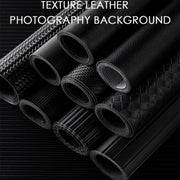 PVC Leather Texture Photography Shooting Background Cloth Water-resistant Background Board 50 X 68cm(Black Lychee)