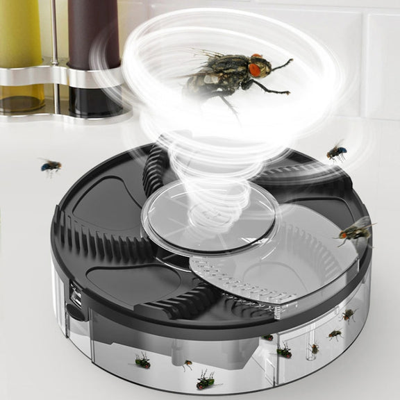 S008 Automatic Fly Killer Silent USB Household Fly Trap, Spec: Charging Type (White)