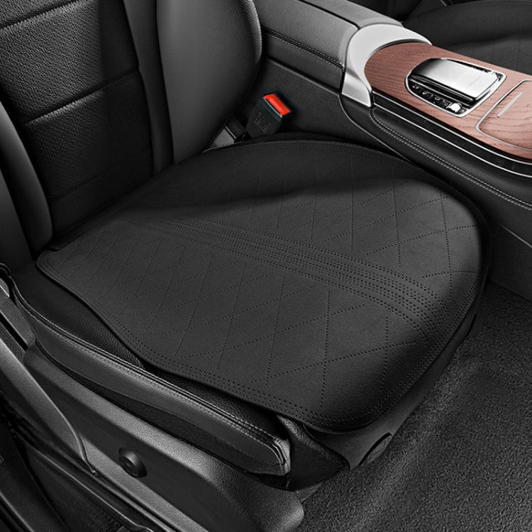 Flip-fur Car Cushion Breathable Ventilation Cushion for Four Seasons, Style: Front Cushion(Black) - Seat Accessories by PMC TechLife | Online Shopping South Africa | PMC TechLife | Buy Now Pay Later Mobicred