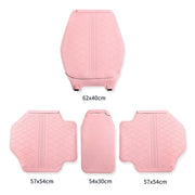 Flip-fur Car Cushion Breathable Ventilation Cushion for Four Seasons, Style: Front Cushion(White)