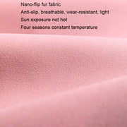 Flip-fur Car Cushion Breathable Ventilation Cushion for Four Seasons, Style: Front Cushion(White)