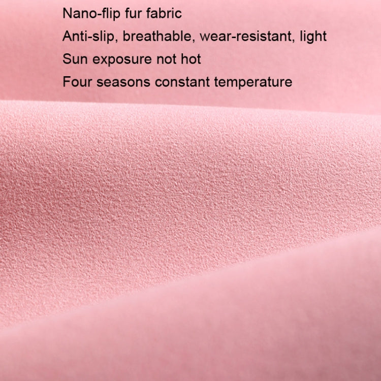 Flip-fur Car Cushion Breathable Ventilation Cushion for Four Seasons, Style: Front Cushion(White)