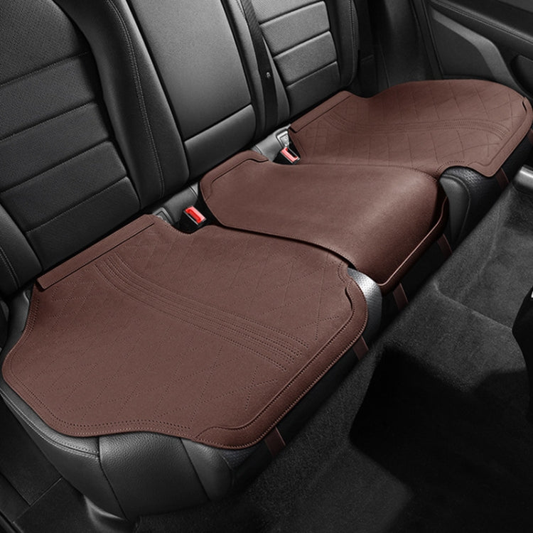 Flip-fur Car Cushion Breathable Ventilation Cushion for Four Seasons, Style: Long Rear Cushion(Brown) - Seat Accessories by PMC TechLife | Online Shopping South Africa | PMC TechLife | Buy Now Pay Later Mobicred