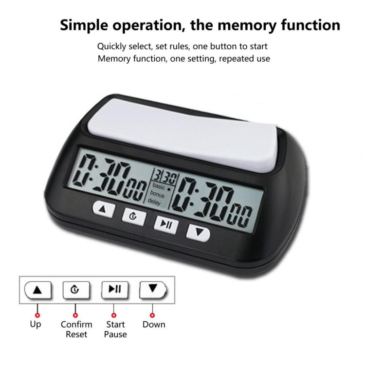 YS YS-902 Chess Timer Chess Clock for Go Tournament(Yellow English Version) - free shipping - PMC Jewellery - Order now!