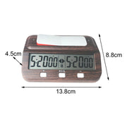 HQT101w Plastic Chess Clock Go Chess Timer(Wood Grain)