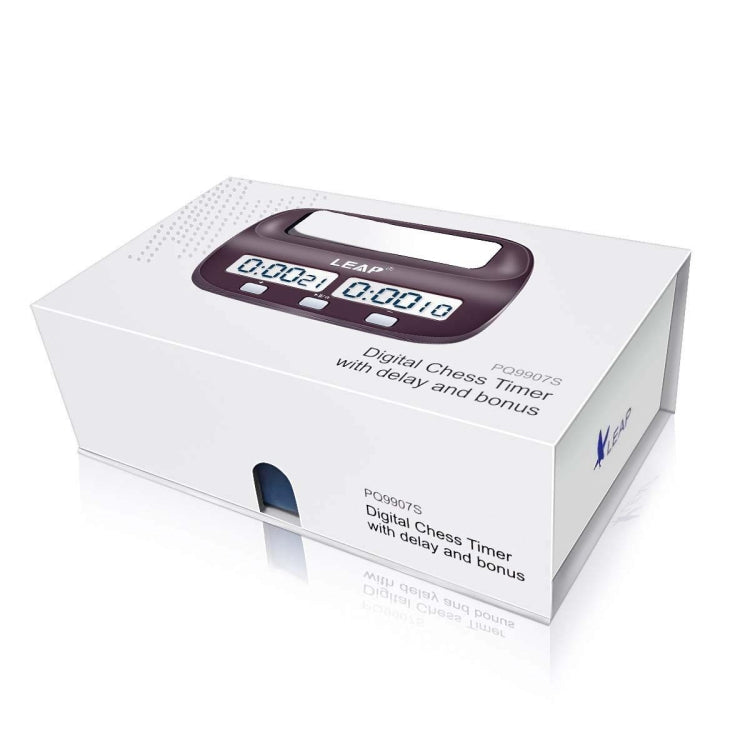 LEAP PQ9907S Chess Clock International Chess Go Clock(Wine Red) - Alarm Clocks by LEAP | Online Shopping South Africa | PMC Jewellery | Buy Now Pay Later Mobicred