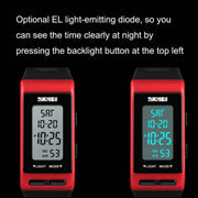 SKMEI 1362 Sports Electronic Watch Fashion Water-resistant Countdown Children LED Watch(Black)