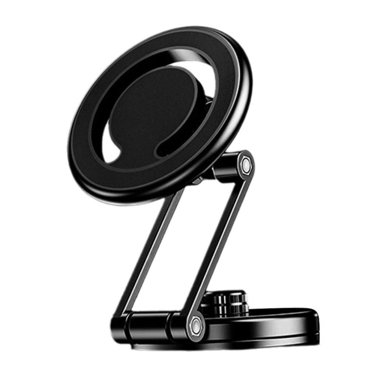 D27 Car Magnetic Telescopic Folding Navigation Mobile Phone Holder(Black) - Car Holders by PMC TechLife | Online Shopping South Africa | PMC TechLife | Buy Now Pay Later Mobicred