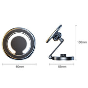 D27 Car Magnetic Telescopic Folding Navigation Mobile Phone Holder(Silver)