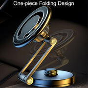 D27 Car Magnetic Telescopic Folding Navigation Mobile Phone Holder(Silver)