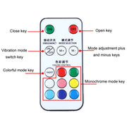 Vibration Remote Control Induction Motorcycle Wireless Strong Magnetic Warning Flash Light, Specification: 4 Light +1 RC