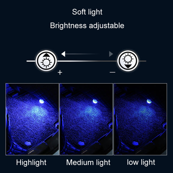 Car Modification Wireless Colorful Remote Control Atmosphere Light, Specification: 8 Lights +1 RC