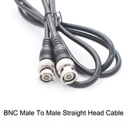 BNC Male To Male Straight Head Cable Coaxial Cable Video Jumper, Length: 10m