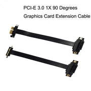 PCI-E 3.0 1X 90 Degrees Graphics Card / Wireless Network Card Extension Cable, Cable Length: 20cm