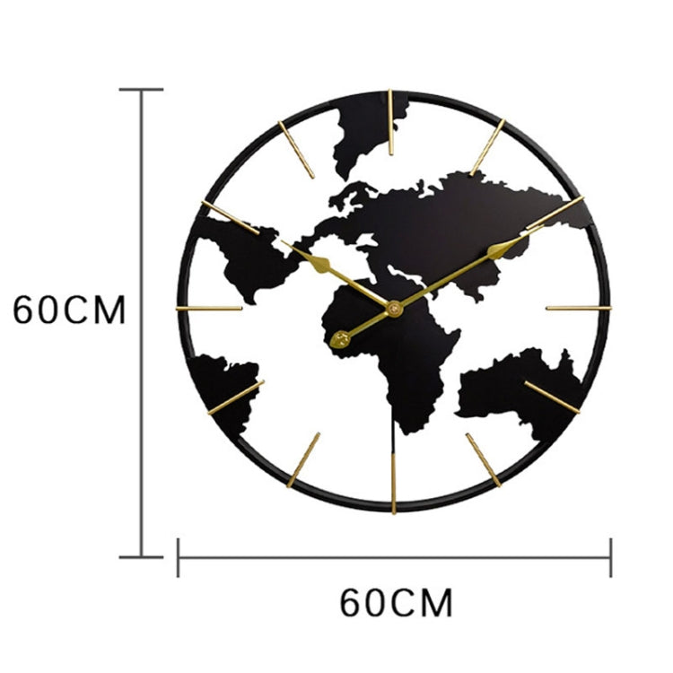 0818 3D Stereo World Map Art Wall Decoration Clock Round Wall Clock(Style 2) - Wall Clock by PMc TechLife | Online Shopping South Africa | PMc TechLife | Buy Now Pay Later Mobicred