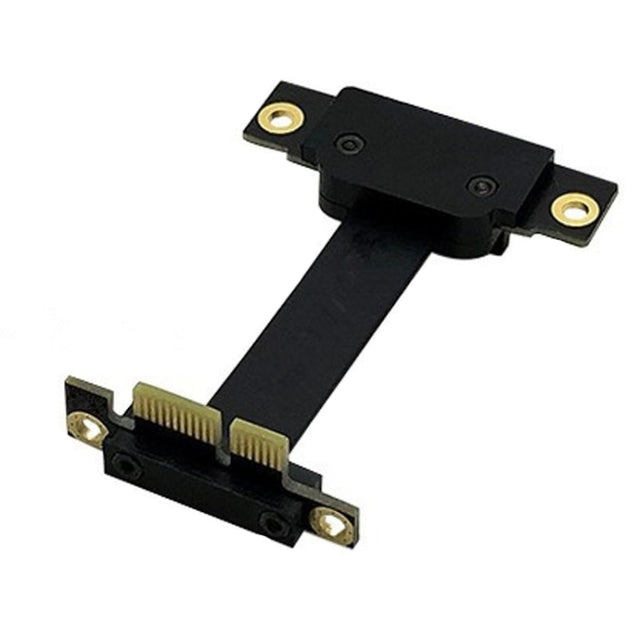 PCI-E 3.0 1X To 1X 90 Degrees Reverse Graphics Card / Wireless Network Card / Conversion Card Extension Cable(Black)