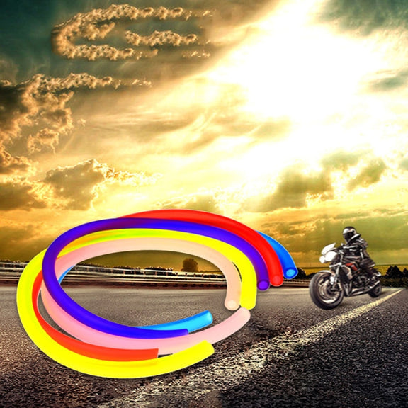 TF-1795 18m/roll Motorcycle Modification Accessories Colorful Gasoline Pipe(Red)