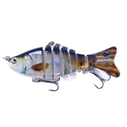 HENGJIA JM062 7 Section Fish Fake Lures VIB Minnow Fishing Lures, Size: 10cm 15g(1)