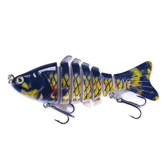 HENGJIA JM062 7 Section Fish Fake Lures VIB Minnow Fishing Lures, Size: 10cm 15g(3)