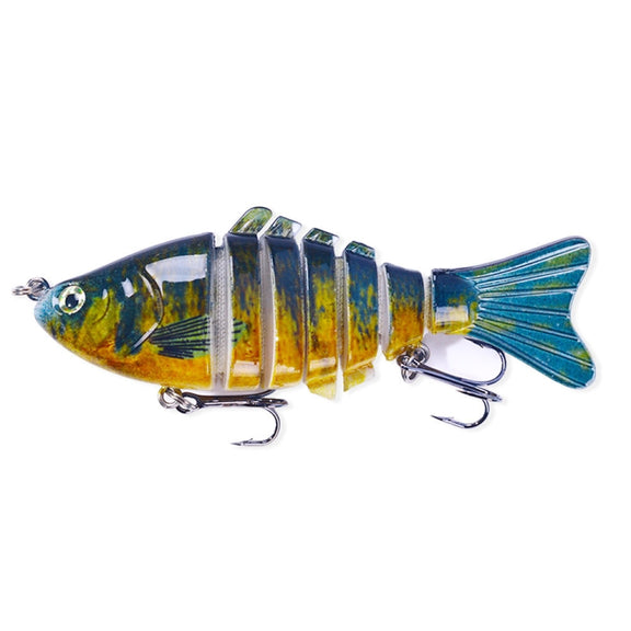 HENGJIA JM062 7 Section Fish Fake Lures VIB Minnow Fishing Lures, Size: 10cm 15g(5)