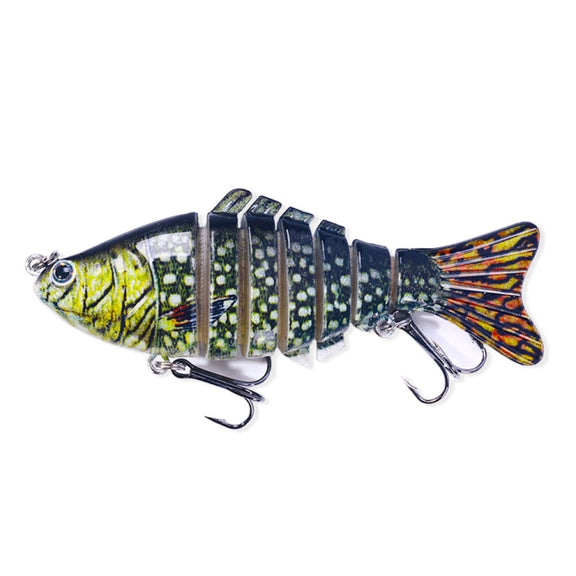HENGJIA JM062 7 Section Fish Fake Lures VIB Minnow Fishing Lures, Size: 10cm 15g(9)