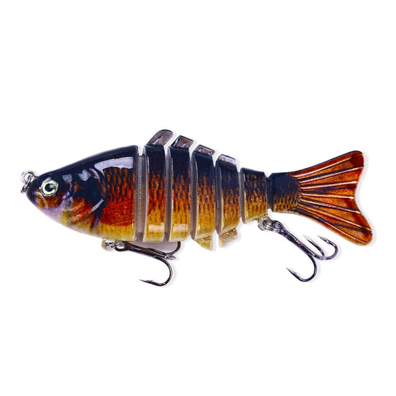 HENGJIA JM062 7 Section Fish Fake Lures VIB Minnow Fishing Lures, Size: 10cm 15g(13)