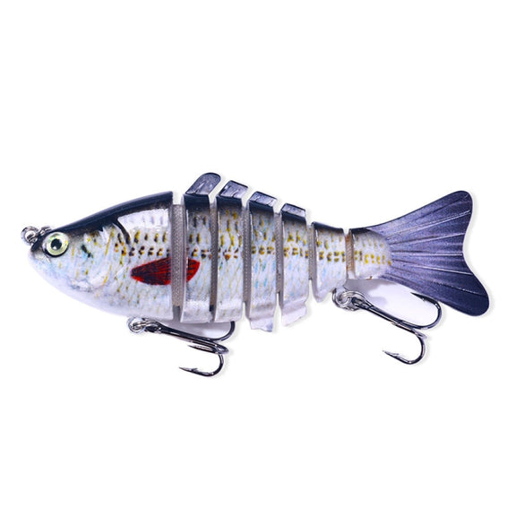 HENGJIA JM062 7 Section Fish Fake Lures VIB Minnow Fishing Lures, Size: 10cm 15g(14)