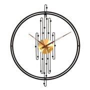 YX0801 Simple Art Living Room Background Wall Decoration Clock Mute Wall Clock, Color: 60cm Black