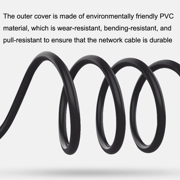 Straight Head 1m Cat 8 10G Transmission RJ45 Male To Female Computer Network Cable Extension Cable(Black)