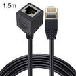 Straight Head 1.5m Cat 8 10G Transmission RJ45 Male To Female Computer Network Cable Extension Cable(Black) - Lan Cable and Tools by PMC TechLife | Online Shopping South Africa | PMC TechLife | Buy Now Pay Later Mobicred