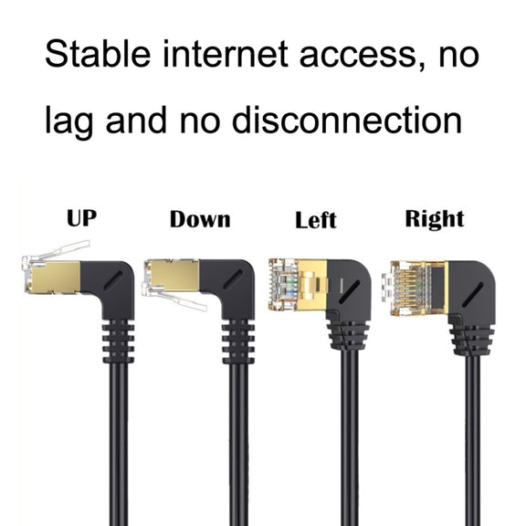 Straight Head 1.5m Cat 8 10G Transmission RJ45 Male To Female Computer Network Cable Extension Cable(Black)