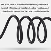 Straight Head 1.5m Cat 8 10G Transmission RJ45 Male To Female Computer Network Cable Extension Cable(Black)