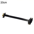 PCI-E 3.0 1X 180-degree Graphics Card Wireless Network Card Adapter Block Extension Cable, Length: 20cm - free shipping - PMC TechLife - Order now!