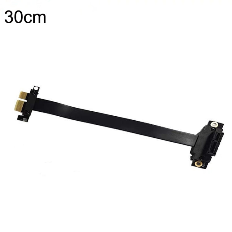 PCI-E 3.0 1X 180-degree Graphics Card Wireless Network Card Adapter Block Extension Cable, Length: 30cm - PCIE Cable by PMC TechLife | Online Shopping South Africa | PMC TechLife | Buy Now Pay Later Mobicred