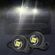 Car LED Ultra -Bright Electric Eye Reversing Light External Bulb Modified Universal Auxiliary Light, Style: Long Bright Silver Shell