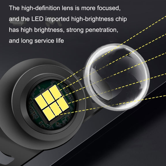 Car LED Ultra -Bright Electric Eye Reversing Light External Bulb Modified Universal Auxiliary Light, Style: Long Bright After 3 Flashes Silver Shell